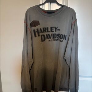 Harley-Davidson Gray Long Sleeve Men's Shirt